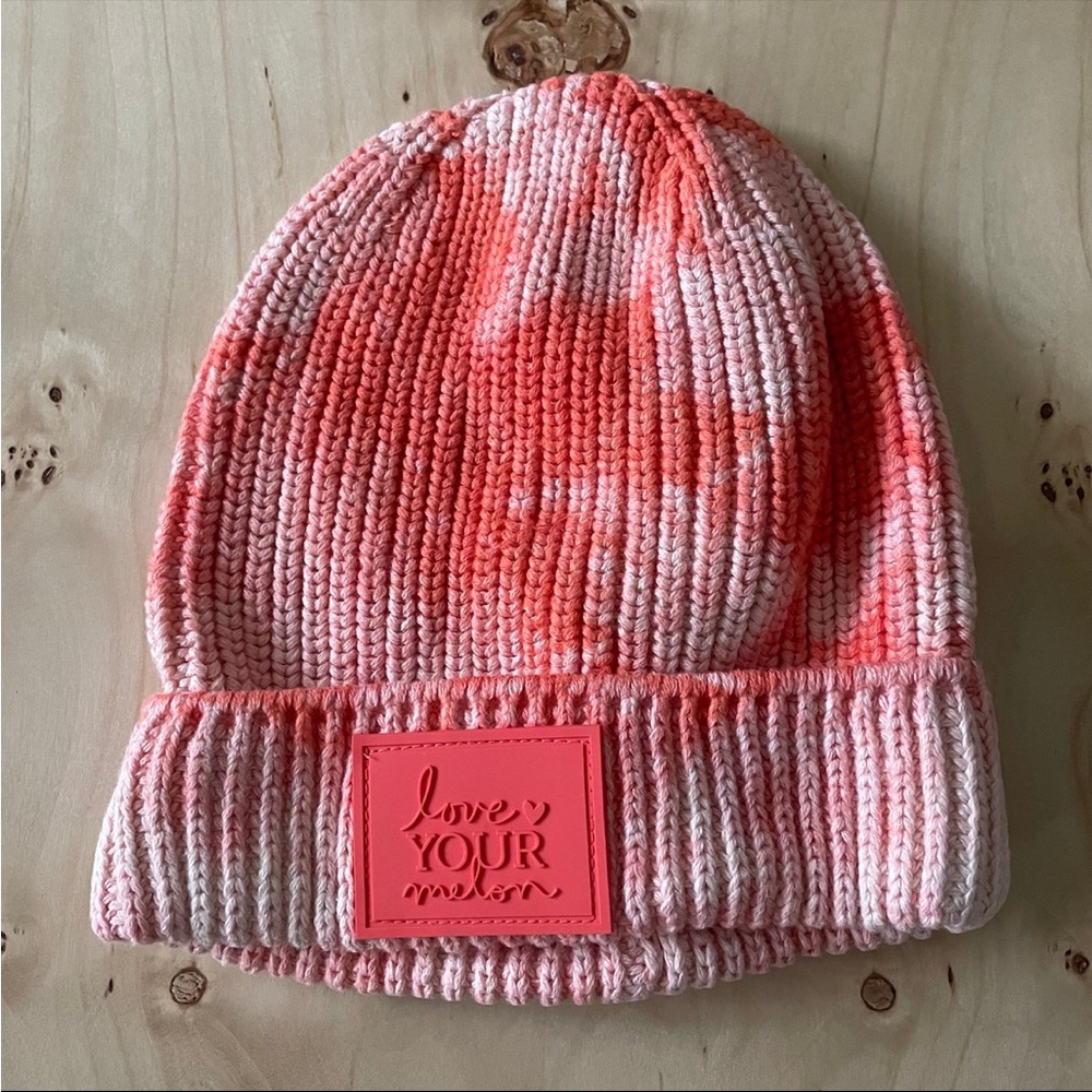 Love Your Melon Coral Tie Dye Beanie
